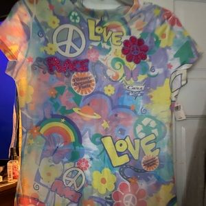 DISNEY PARKS XL peace love t-shirt B